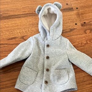 Old Navy Kids Light Gray Puffer Jacket